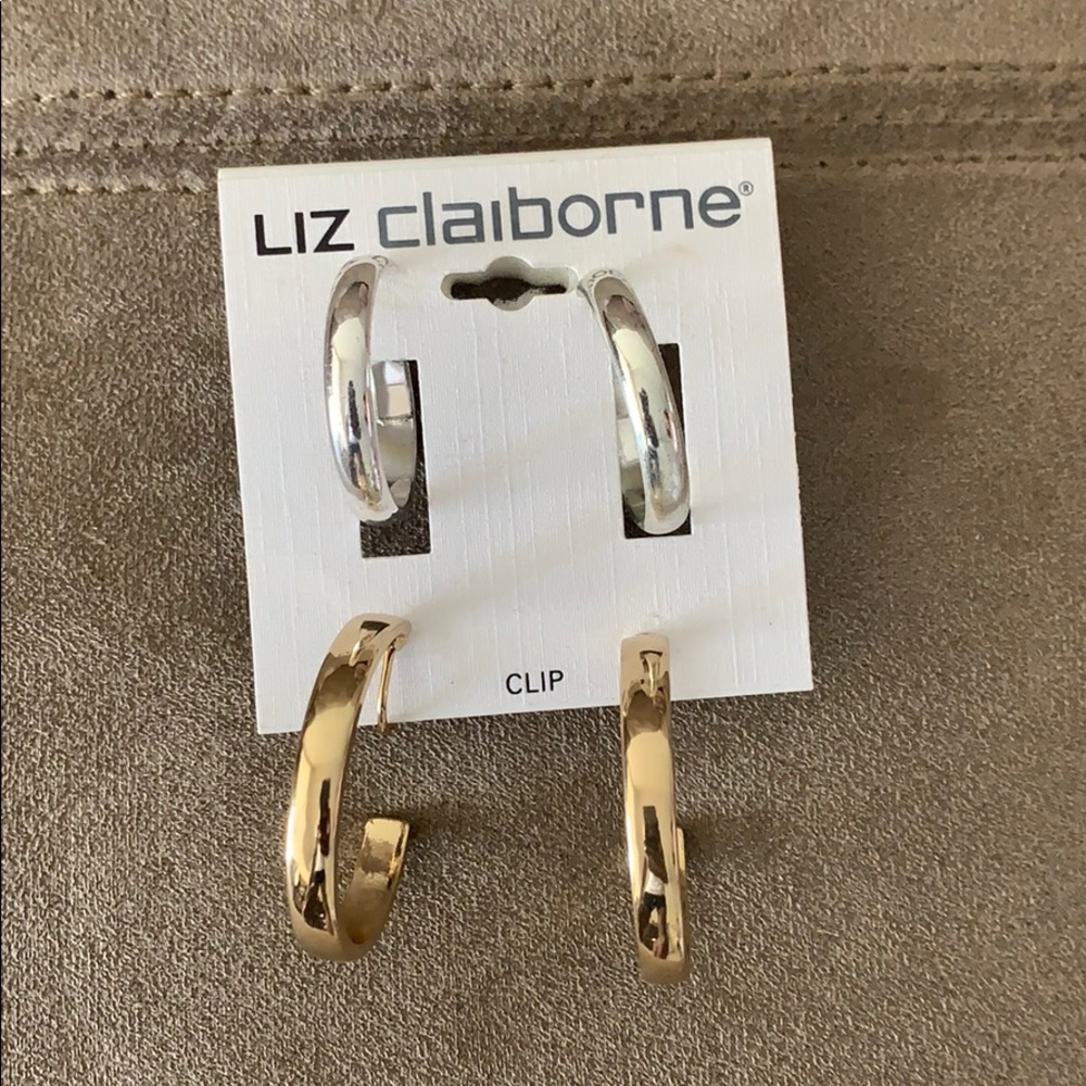 Gold and sliver earrings